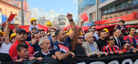 Zonguldak Kömürspor taraftarlarından TFF'ye tepki yürüyüşü