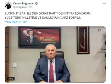 Cemal Enginyurt ve Salih Uzun, Demokrat Parti'den istifa etti